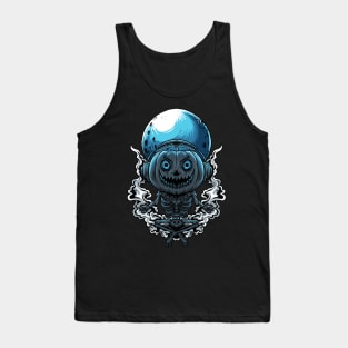 halloween Stickers t shirt design skeleton halloween pumpkin Tank Top